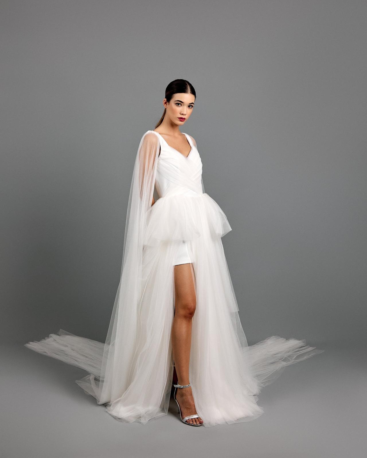 vestido de novia largo y corto ideal como segundo vestido