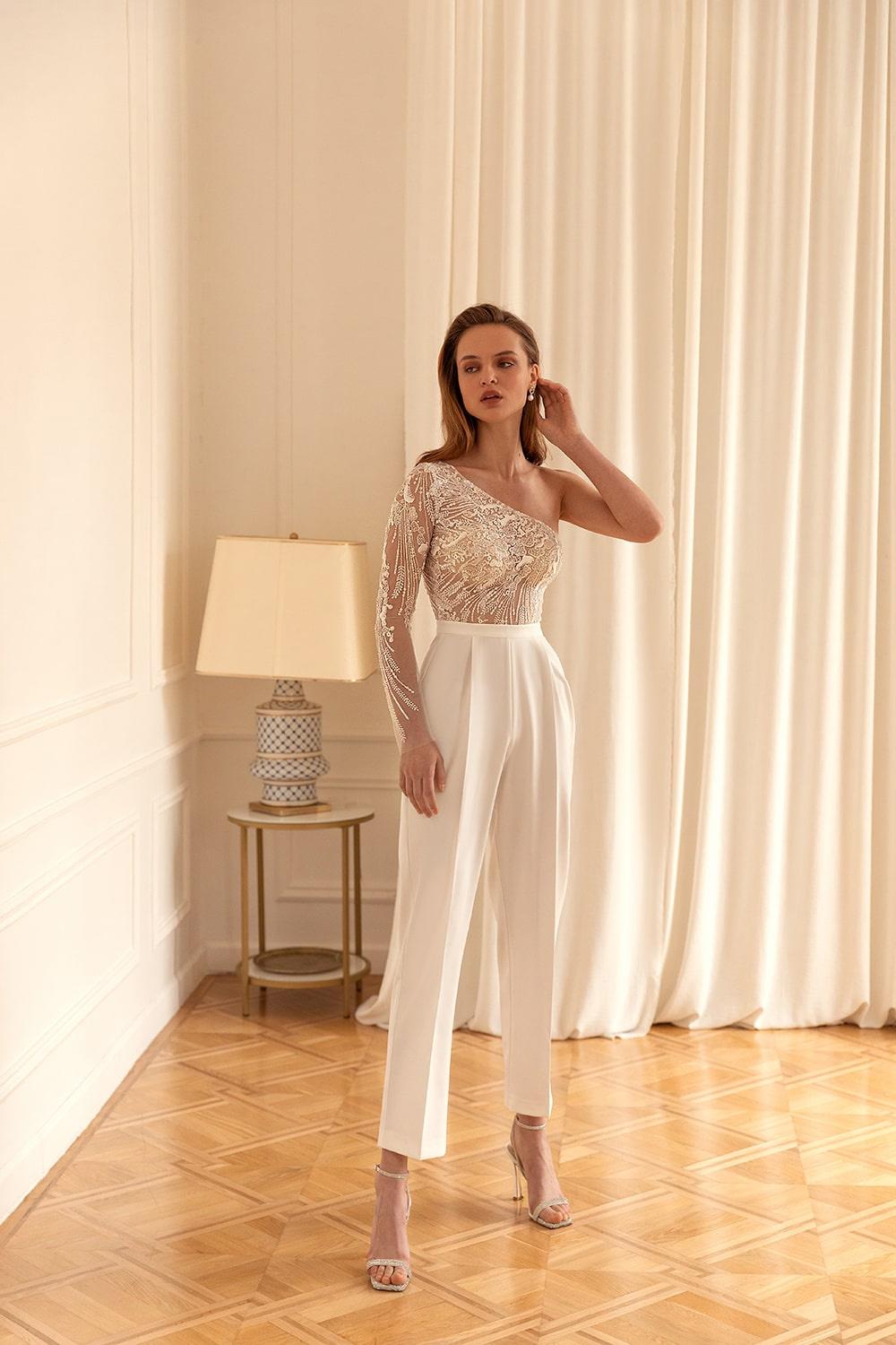 Novia pantalón: 10 espectaculares diseños querrás llevar en tu boda