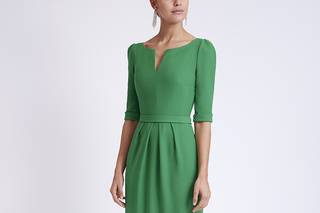 vestido de fiesta verano verde