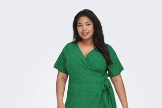 vestido de fiesta para embarazada verde