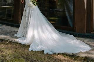 vestido de novia sencillo corte sirena