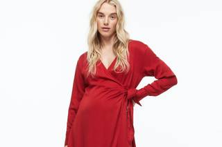 modelo de vestidos para gorditas rojo