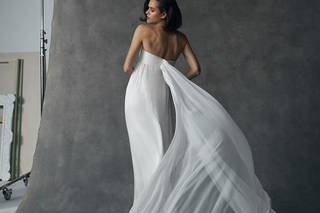 vestido de novia sencillo corte sirena corte sirena