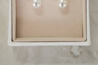 Aretes de plata para mujer con perlas