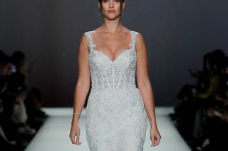 Vestido de novia para busto grande ideal para gorditas escote reina anna