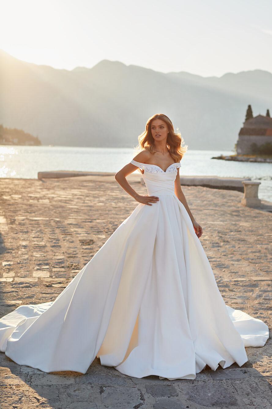 vestido de novia para verano corte princesa