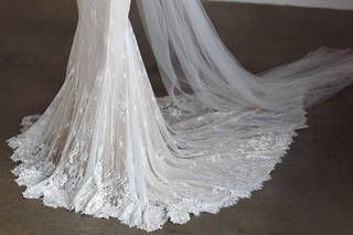 vestido de novia sirena manga larga