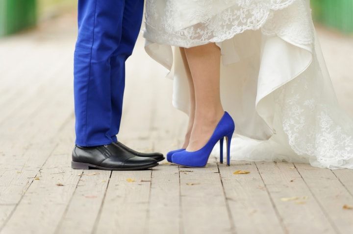 robo almohadilla Intolerable 25 zapatos de novia azules: ¡déjate conquistar!