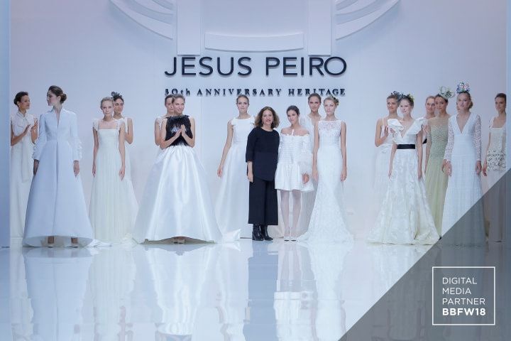 Vestidos de novia Jesús Peiró 2019: desfile de la colección Heritage en la Barcelona Bridal Fashion Week