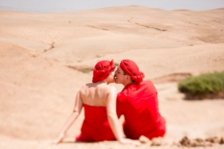 El increíble matrimonio de Charline y Bruno con viaje al desierto