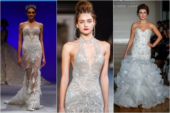 55 vestidos joya de la New York International Bridal Week que te asombrarán