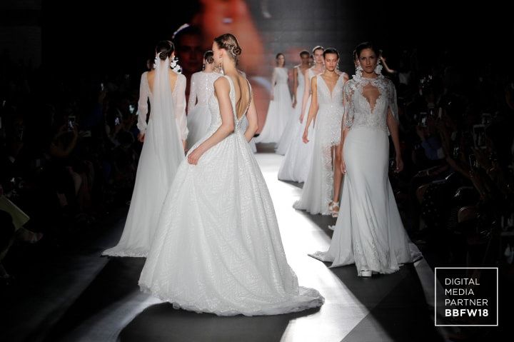 Desfile de la colección vestidos de novia Rosa Clará 2019 en la Barcelona Bridal Fashion Week