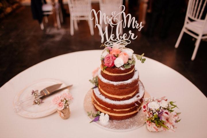 Naked Cake Como Torta Matrimonio Aceptas