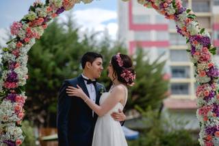 arco de flores matrimonio