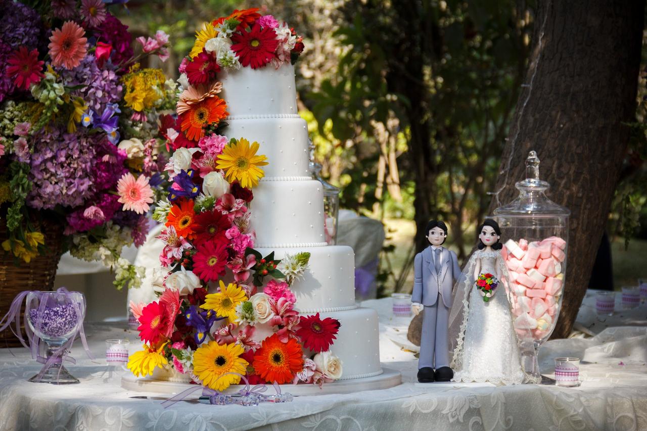 Torta de matrimonio elegante