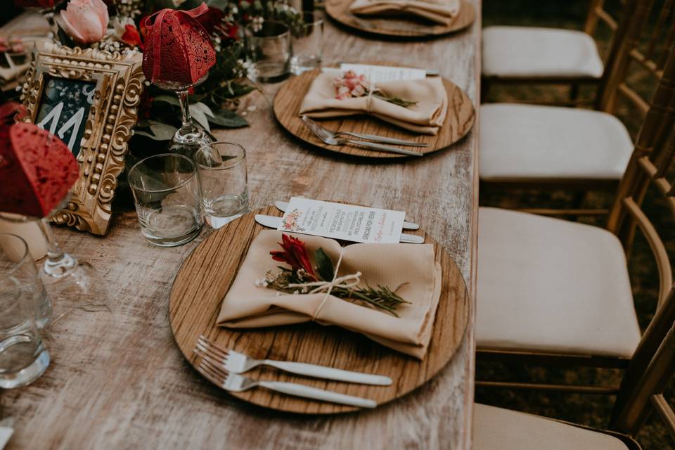 6 formas de personalizar los nombres de las mesas del banquete de matrimonio