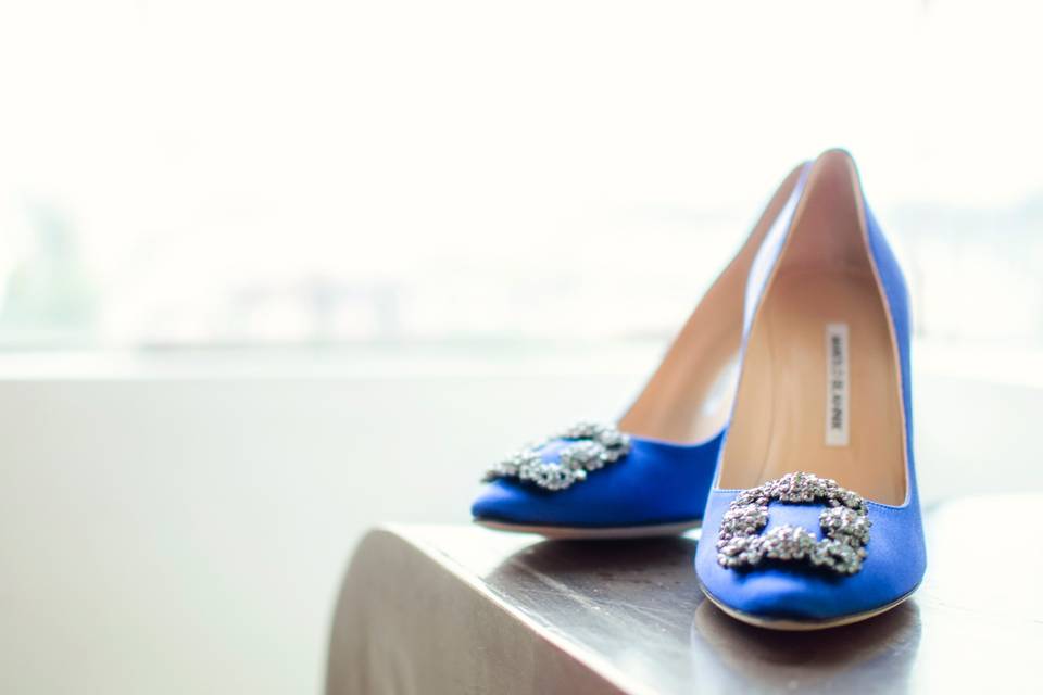 zapatos di invitada boda azules