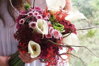 Bouquet de novia con cartuchos