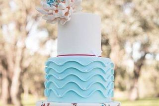 torta de matrimonio en masa elastica