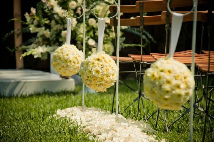 Esferas florales para su ¡decoración con que marca