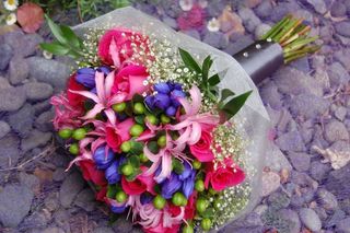 Bouquet de novia colores alegres