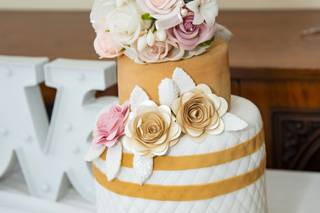 torta de matrimonio civil de dos niveles
