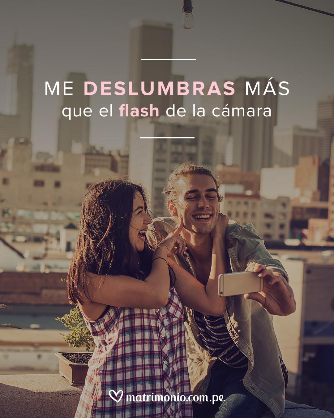 Me deslumbras más que el flash de la cámara