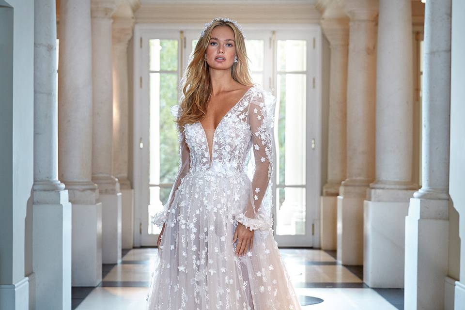 101 vestidos de novia con larga: las mejores tendencias y diseños 2023