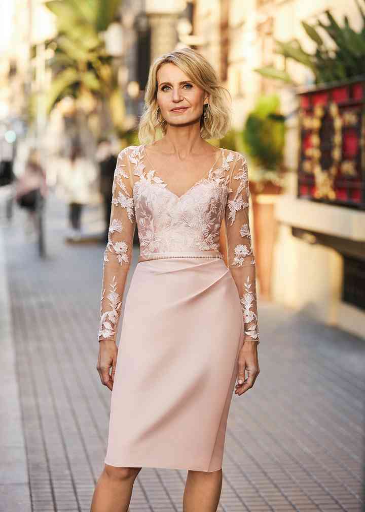 Matilde Cano vestido seda bicolor Compra colección Matilde Cano
