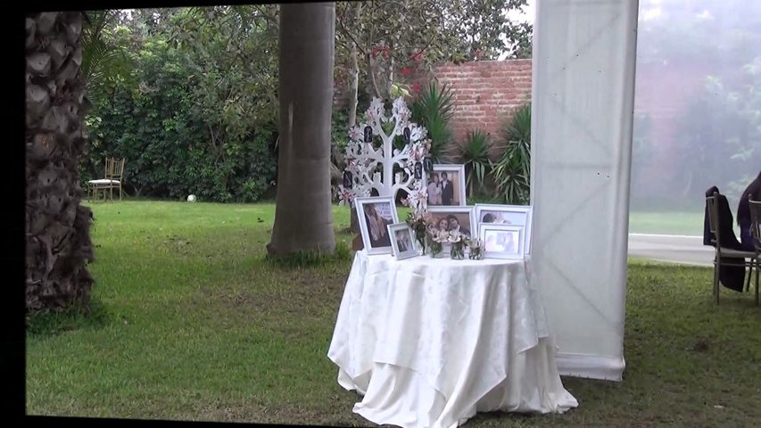 Boda campestre previos antes de la llegada de los novios