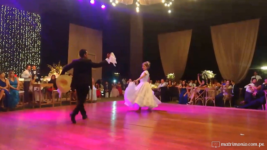 Hermoso baile, padre e hija