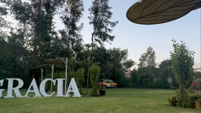 Letras en jardines