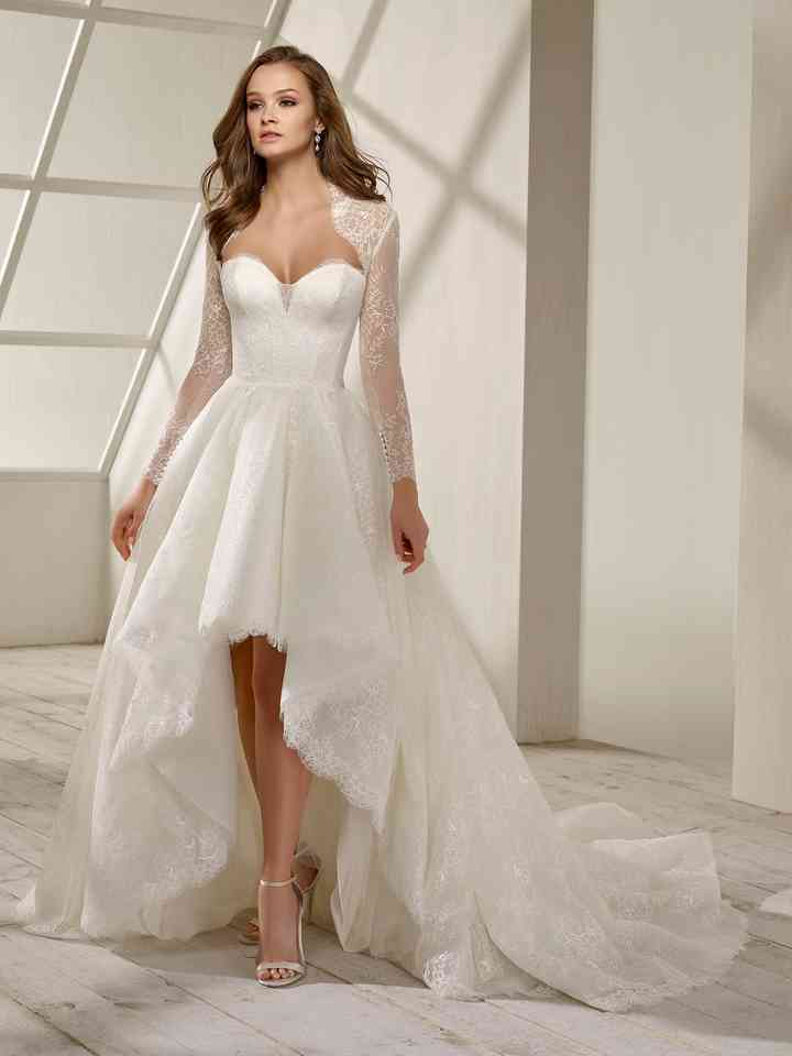 Venta \u003e vestidos de novia de cola de pato \u003e en stock