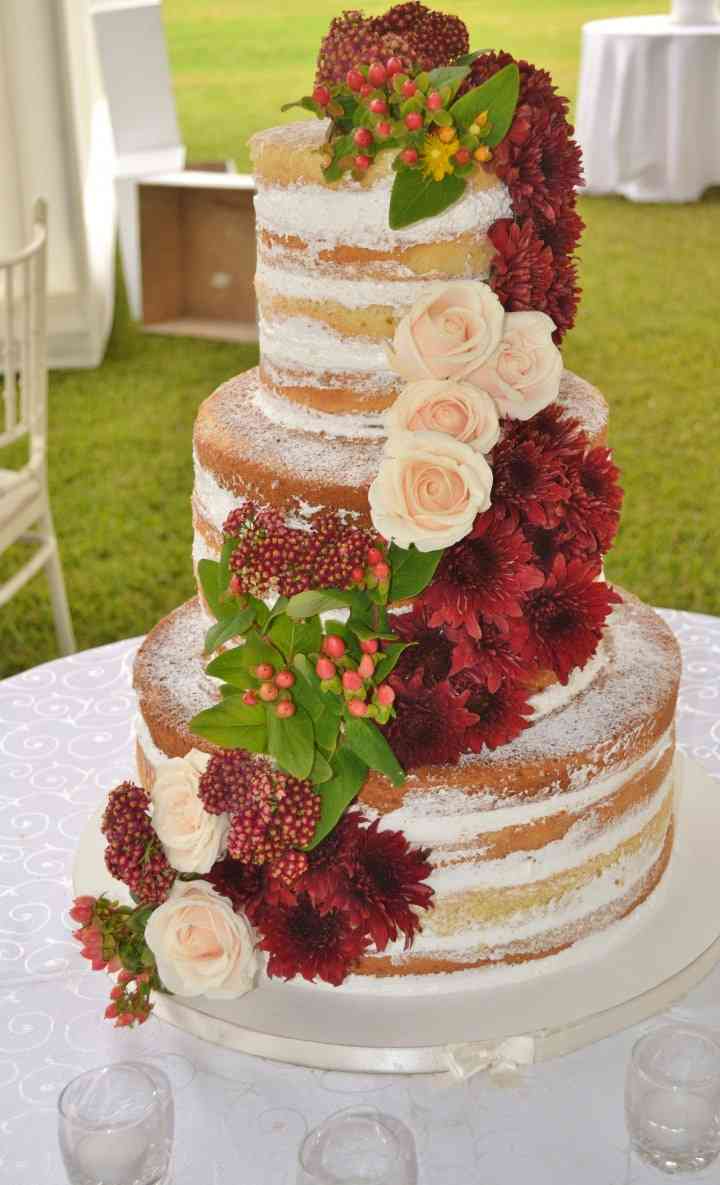 Naked Cake Como Torta Matrimonio Aceptas