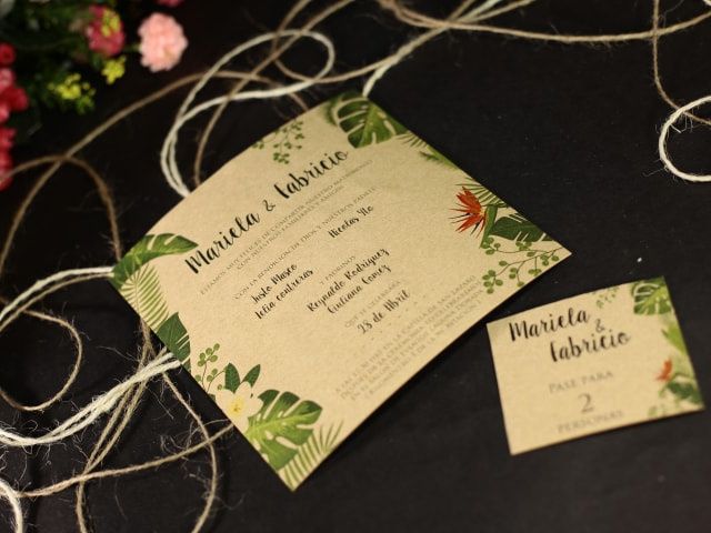 Las invitaciones de matrimonio  Ideas matrimonio