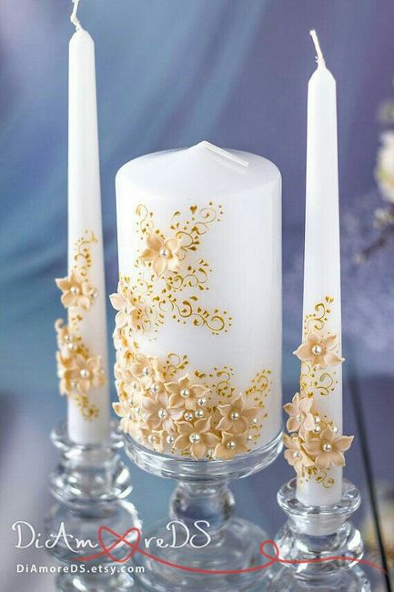 Decoración de velas clasico - elegante - ceremonia de la luz - 7