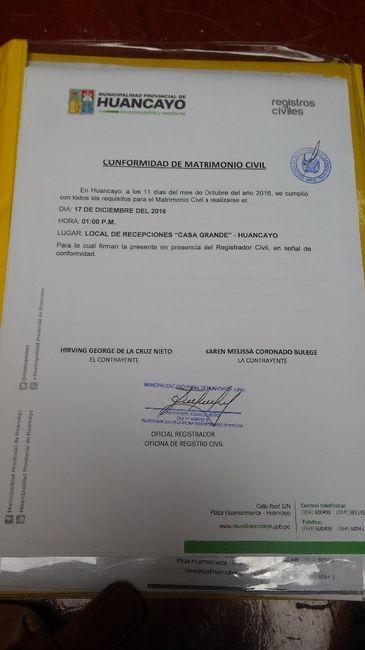 Certificado municipal