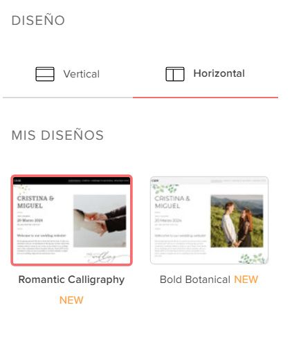 ¡Nuevos diseños para tu web de matrimonio! 2