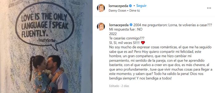 Lorna Cepeda, nuevamente le dice SÍ al amor ❤️ ¿Viste su anillo de pedida? 2