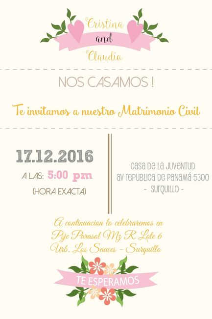 Matrimonio civil c & c 17/12/16