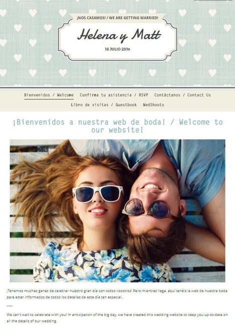 ¿Cómo poner mi web de matrimonio en 2 idiomas? 1