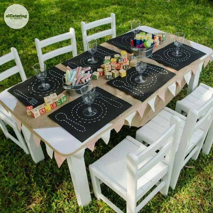 Mesa para niños en la boda - 7