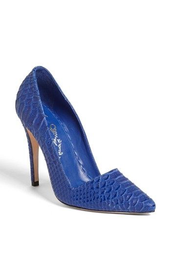 zapatos novia azul