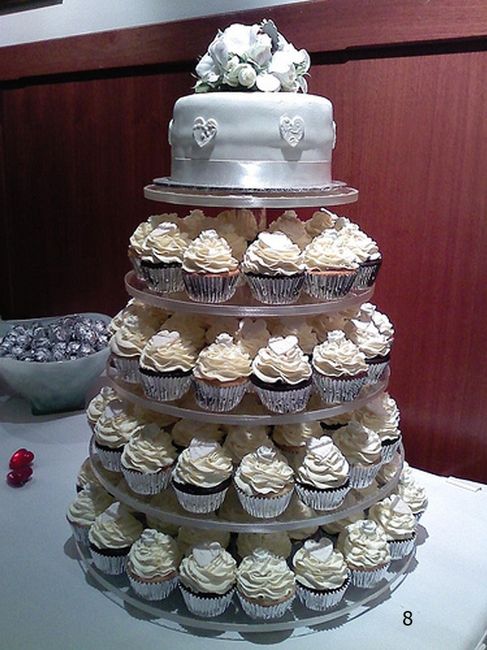 torta de boda cupcake