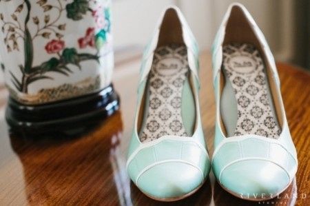 zapatos de novia turquesa