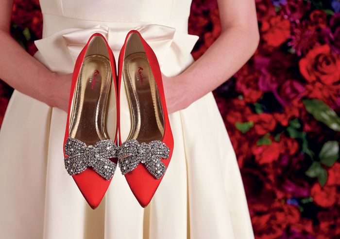 Zapatos de novia color rojo👠 2