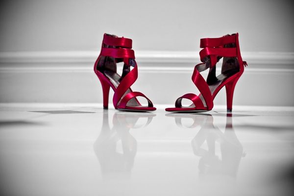Zapatos de novia color rojo👠 15