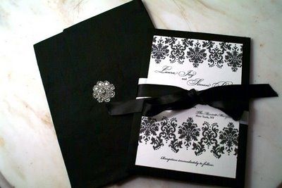 invitaciones, boda, blanco y negro