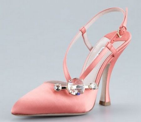 zapato novia, coral