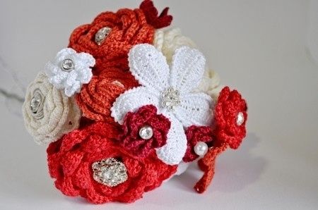 ramo de novia, bouquet de novia, crochet